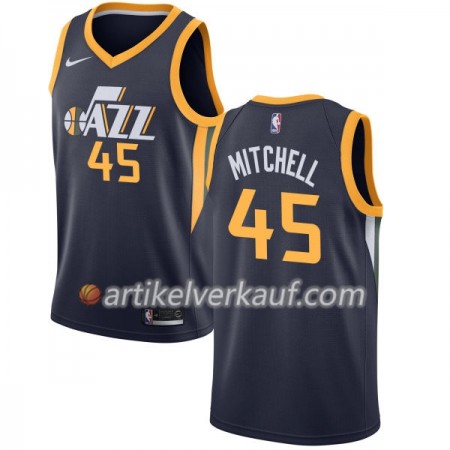 NBA Utah Jazz Trikot Donovan Mitchell 45 Nike 2017-18 marineblau Swingman - Herren